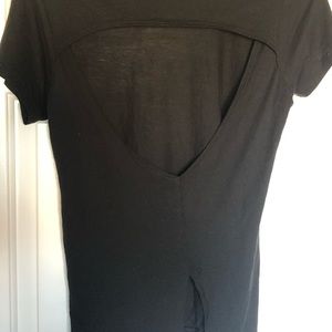 Vent-A-Lation Cutout-Back T-Shirt, Black